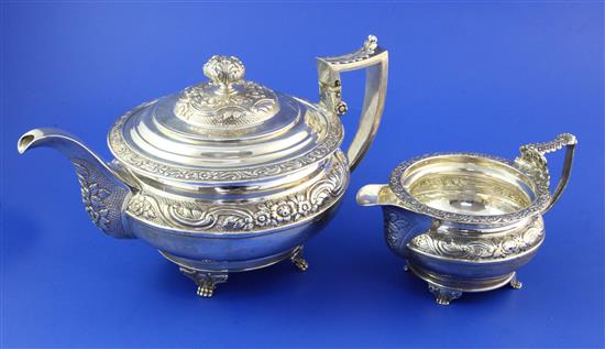 Teapot & cream jug.